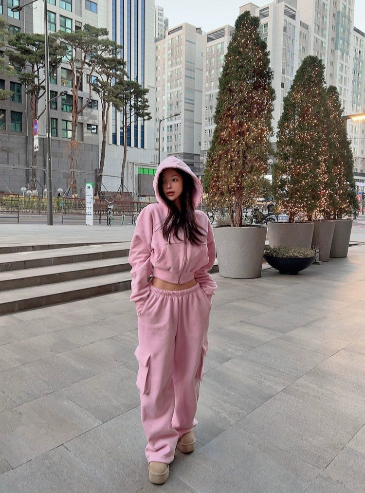 クロップドスウェットセットアップ KDS302 – 100StarS