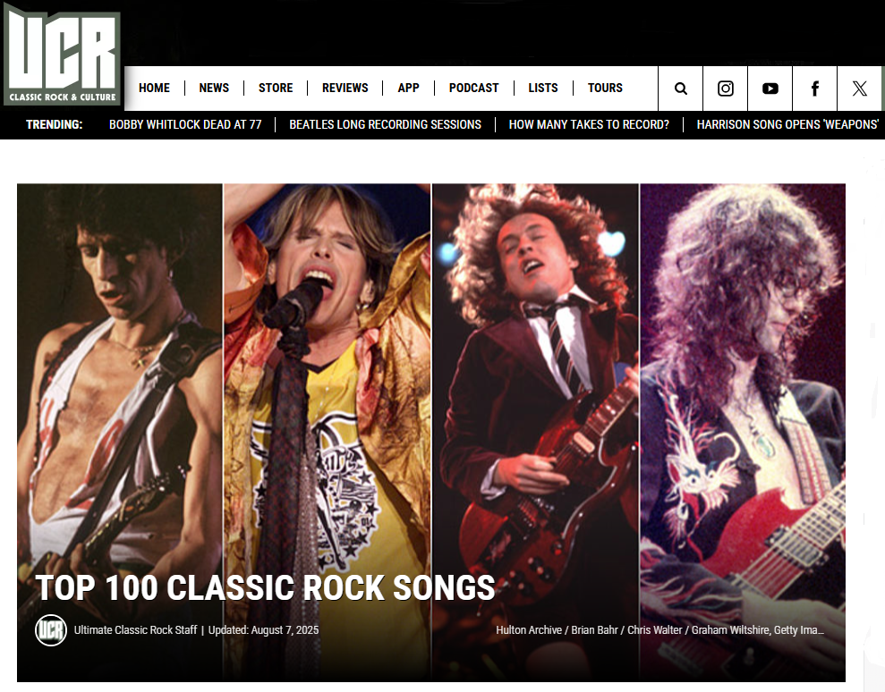 The Top 100 Classic Rock Songs from 100 Artists - 106.3 The Fox