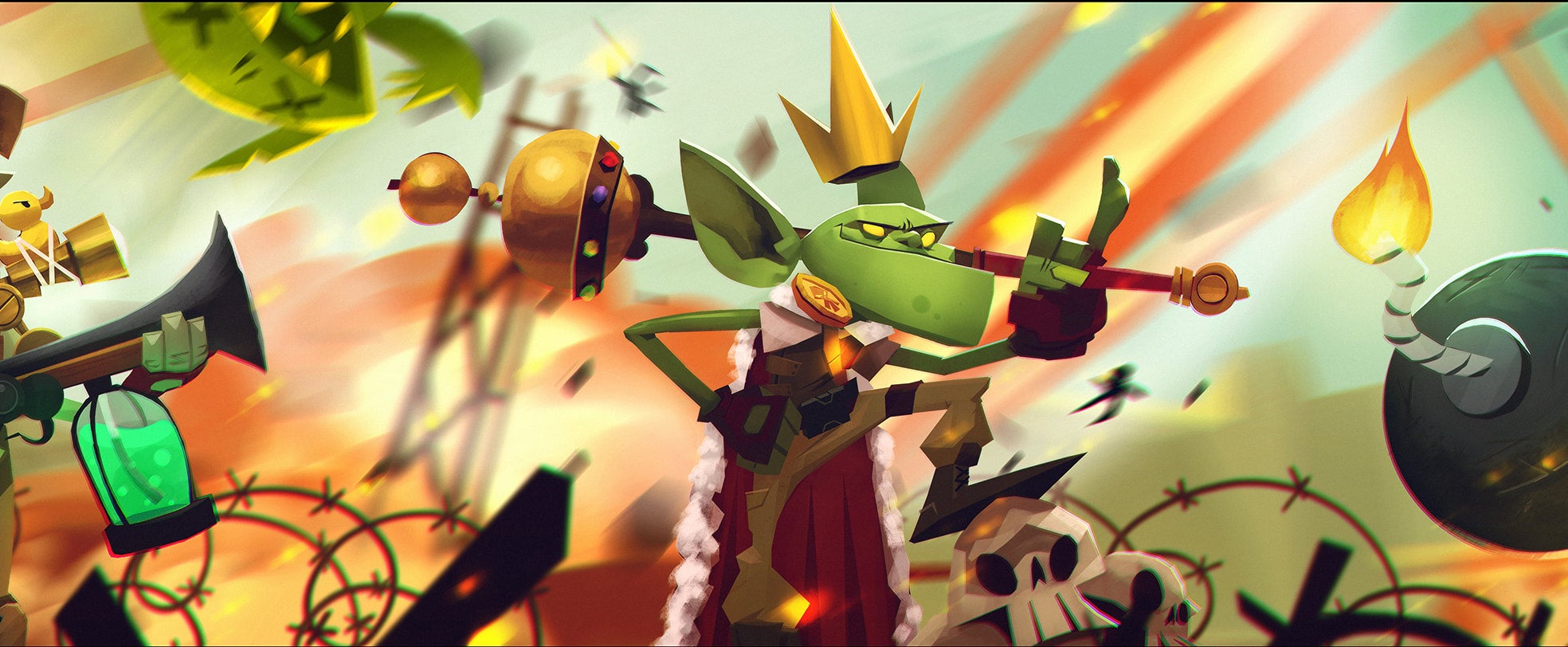 MtG explosion sounds giclee by Mike Uziel | Art of Mike Uziel