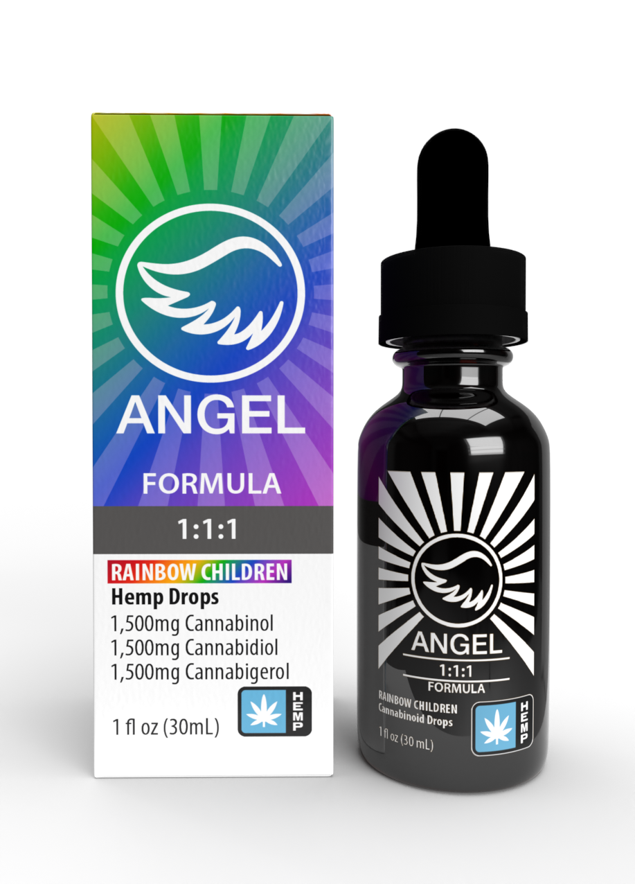 Angel 1:1:1 Rainbow Children CBD, CBG & CBN Drops | Angel Industries