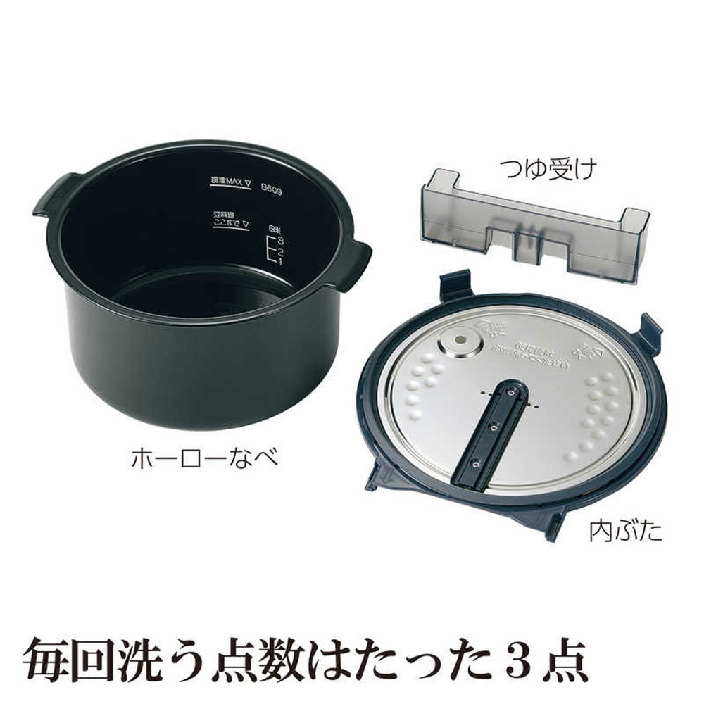 象印マホービン STAN. 自動調理なべ ブラック EL-KA23-BA｜うさマート