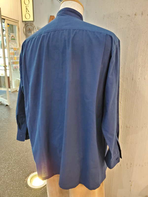 うさとの服 藍染め 長袖シャツ メンズ Lサイズ うさとの服 usaato 藍
