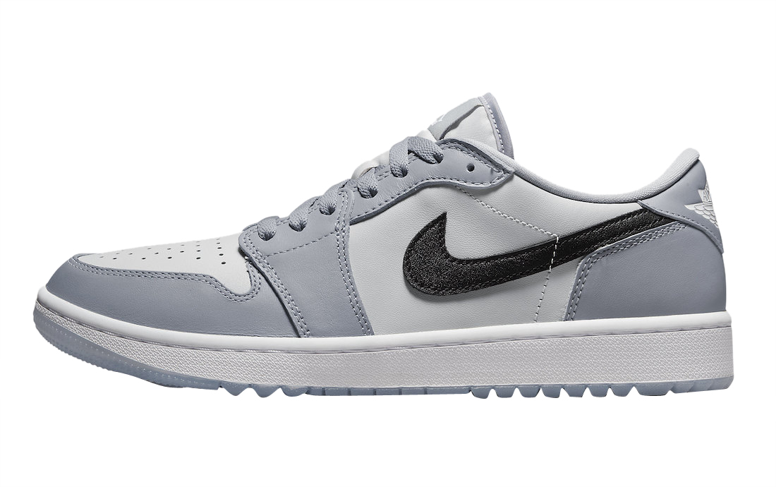 Air Jordan 1 Low Golf Wolf Grey / Black-Photon Dust- White - Mar