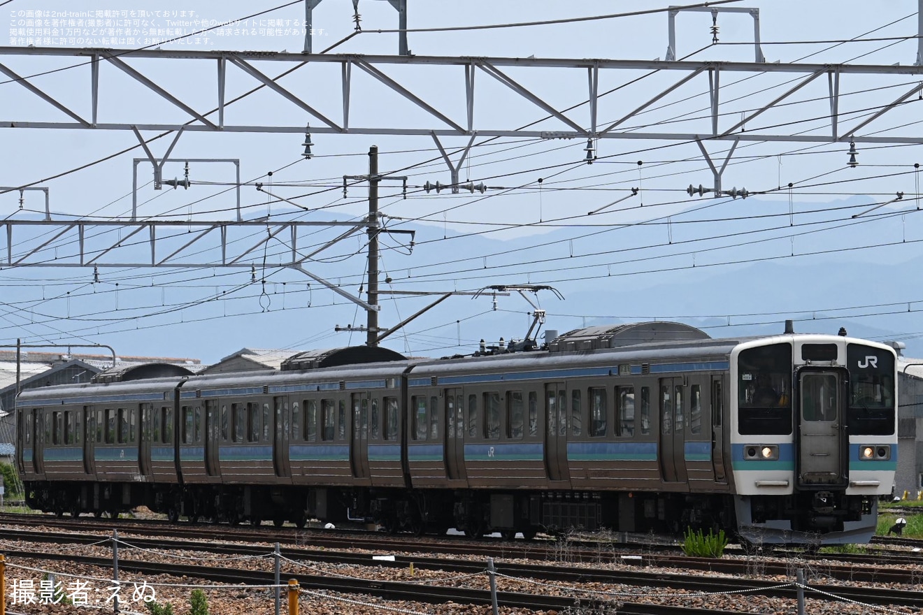 JR東】211系1000番台ナノN323編成長野総合車両センター構内試運転 |2nd