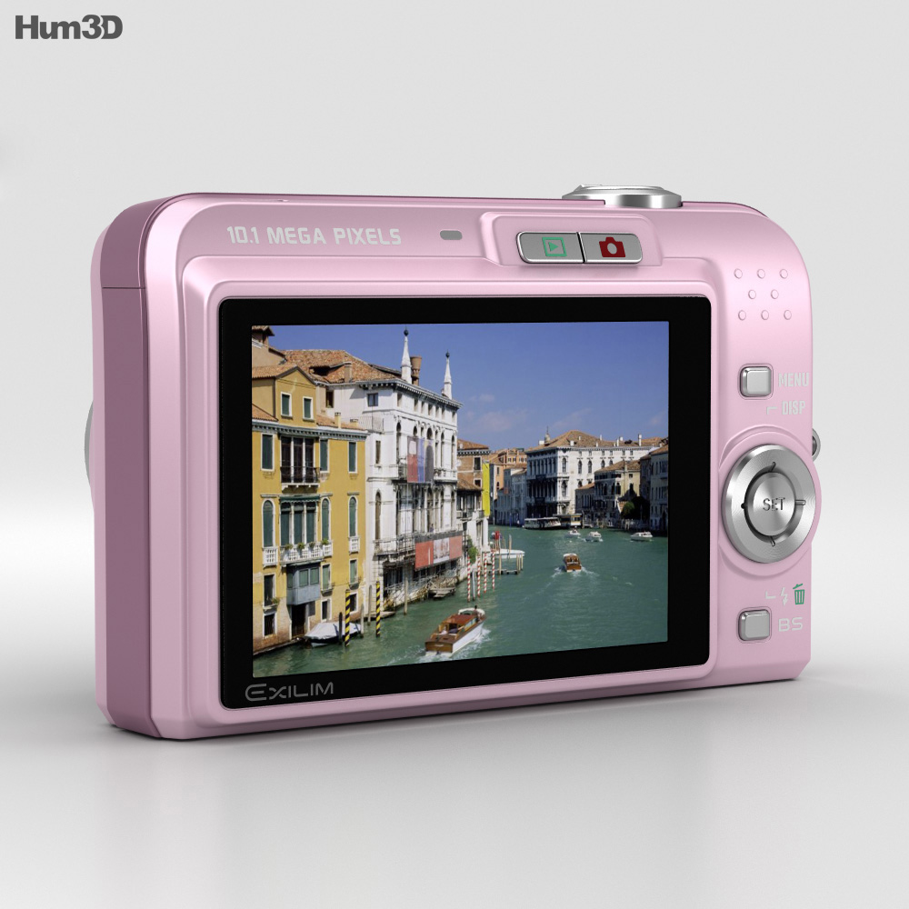 Casio Exilim EX- Z1050 Pink 3D model - Download Photo camera on