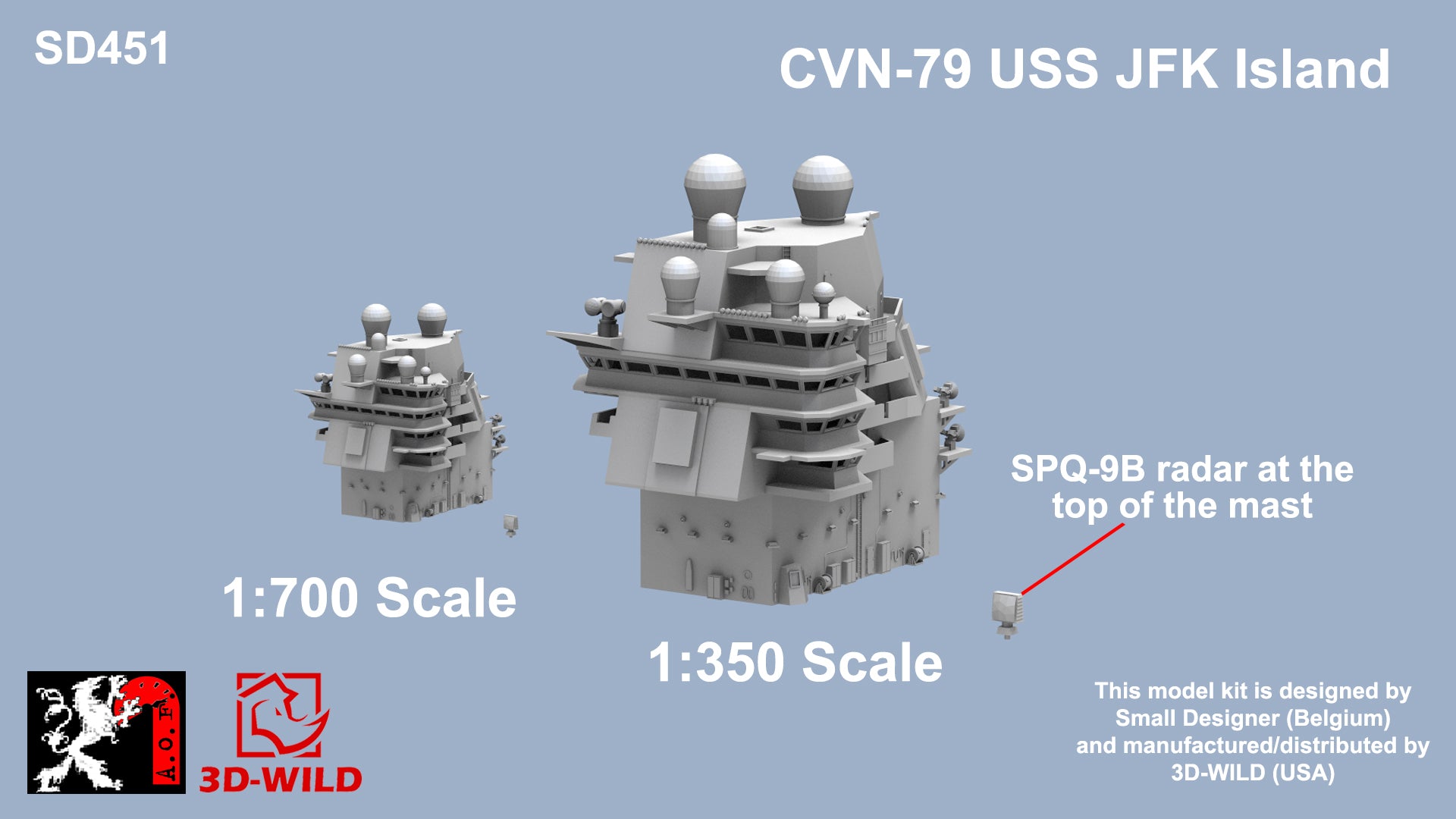 CVN-79 USS JFK Island – 3D-WILD