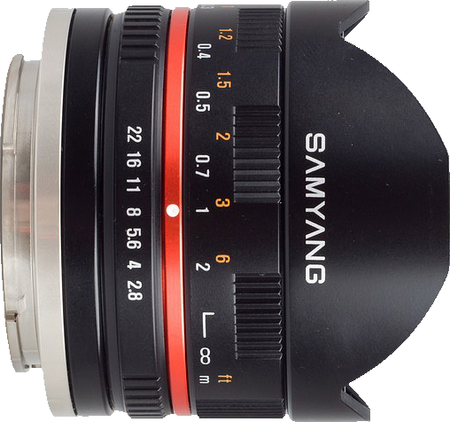 Samyang creates 8mm F2.8 fish-eye lens for Sony NEX and Samsung NX