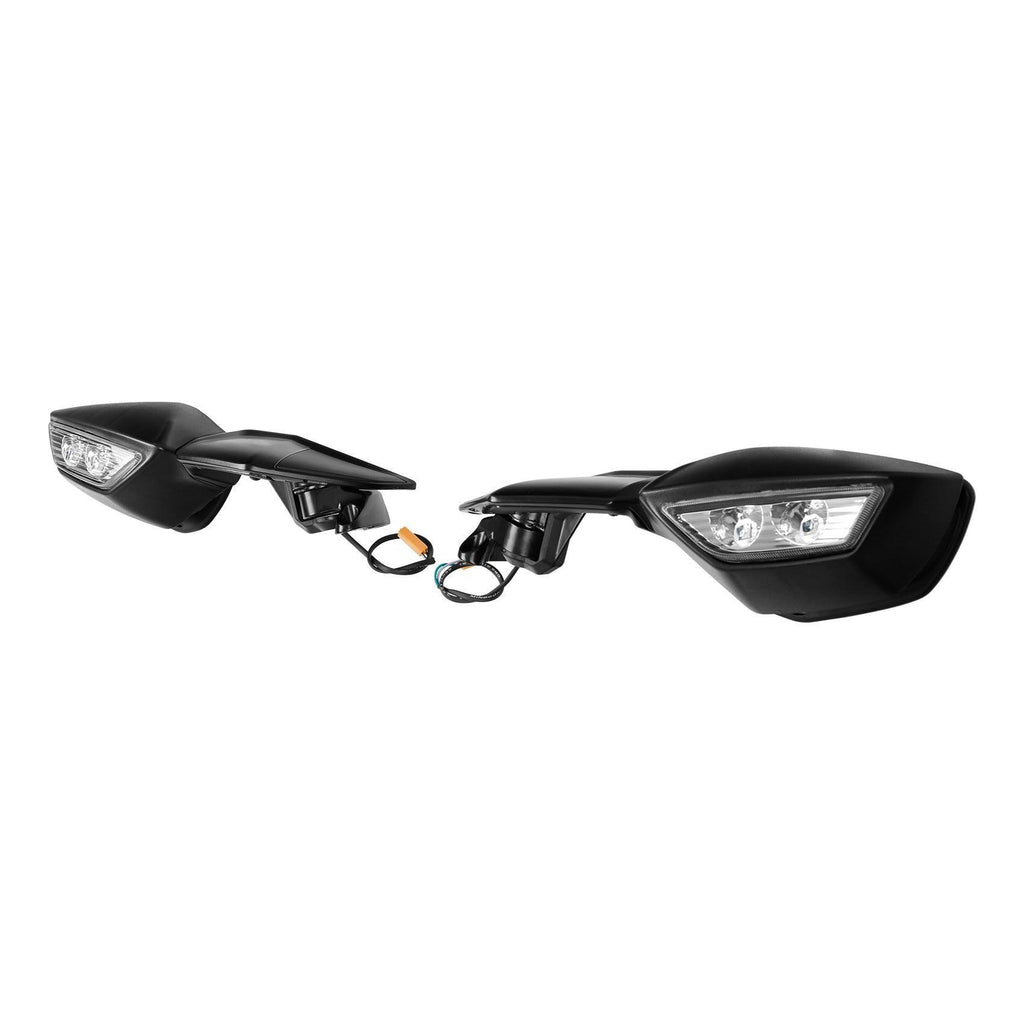 TCMT LED Turn Signal Integrated Rear View Side Mirrors Fit For