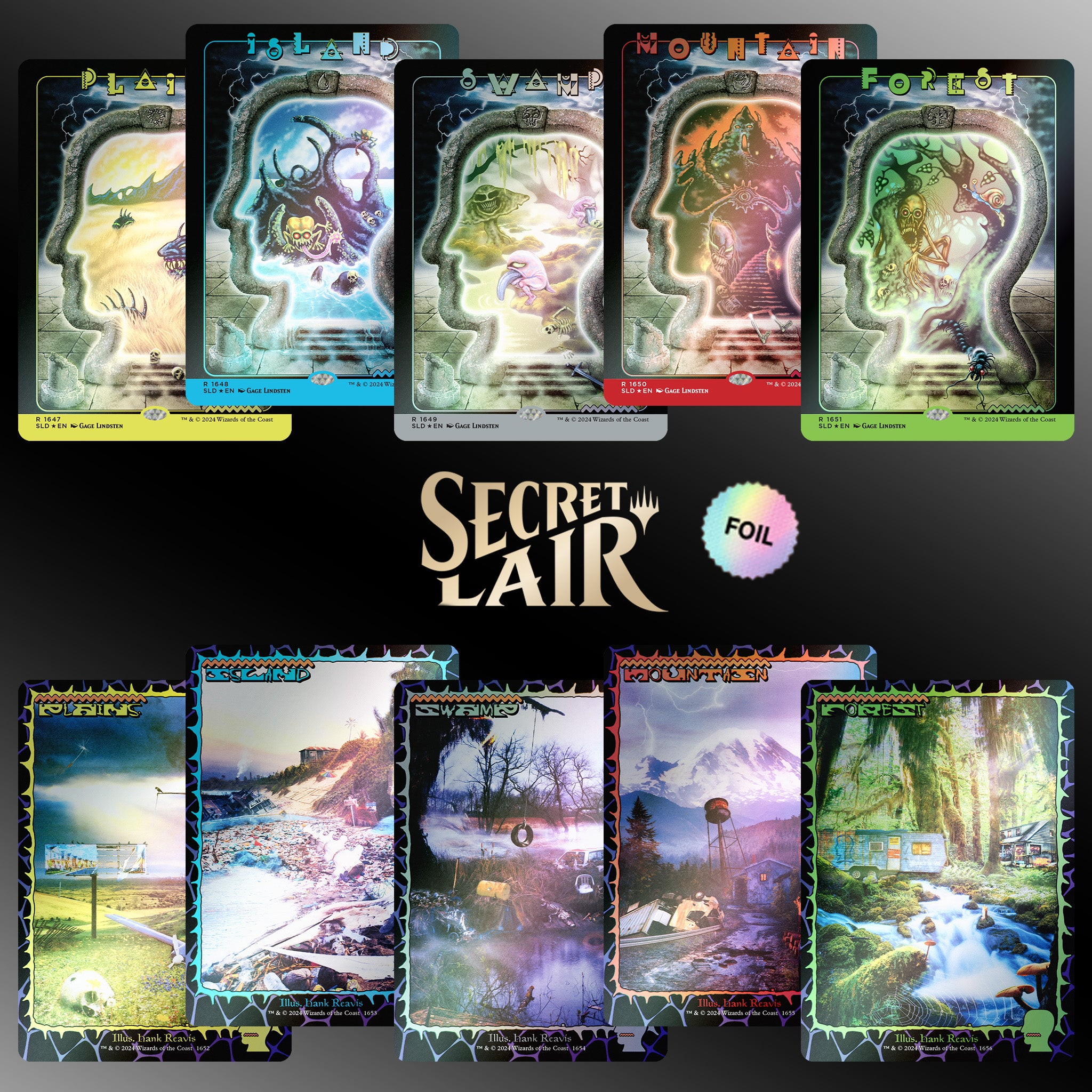 Secret Lair x Brain Dead: Lands Foil Edition – TCGFIX