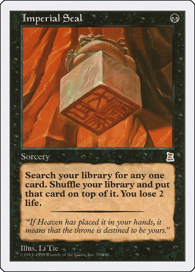Imperial Seal - Portal Three Kingdoms - Magic: The Gathering