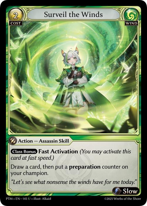 Surveil the Winds (Curio Foil) - Phantom Monarchs - Grand Archive