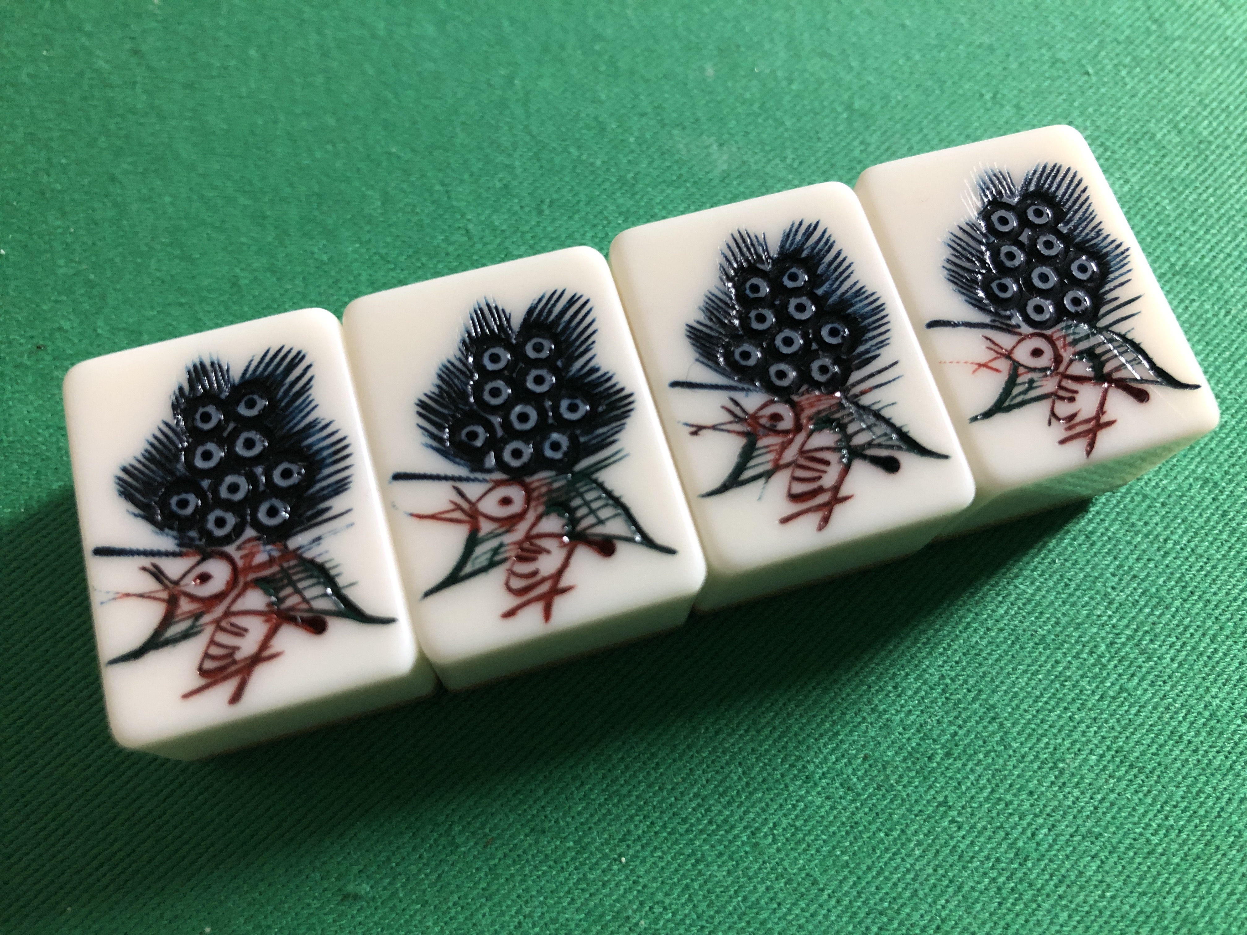 手彫x竹牌！ 丸一年代物開箱– Ticcy Wu踢西烏的日麻研究部(WIP)