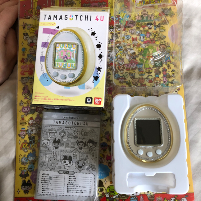 In Box] Tamagotchi 4U white [English Patched] | Tamagotchi Center Shop