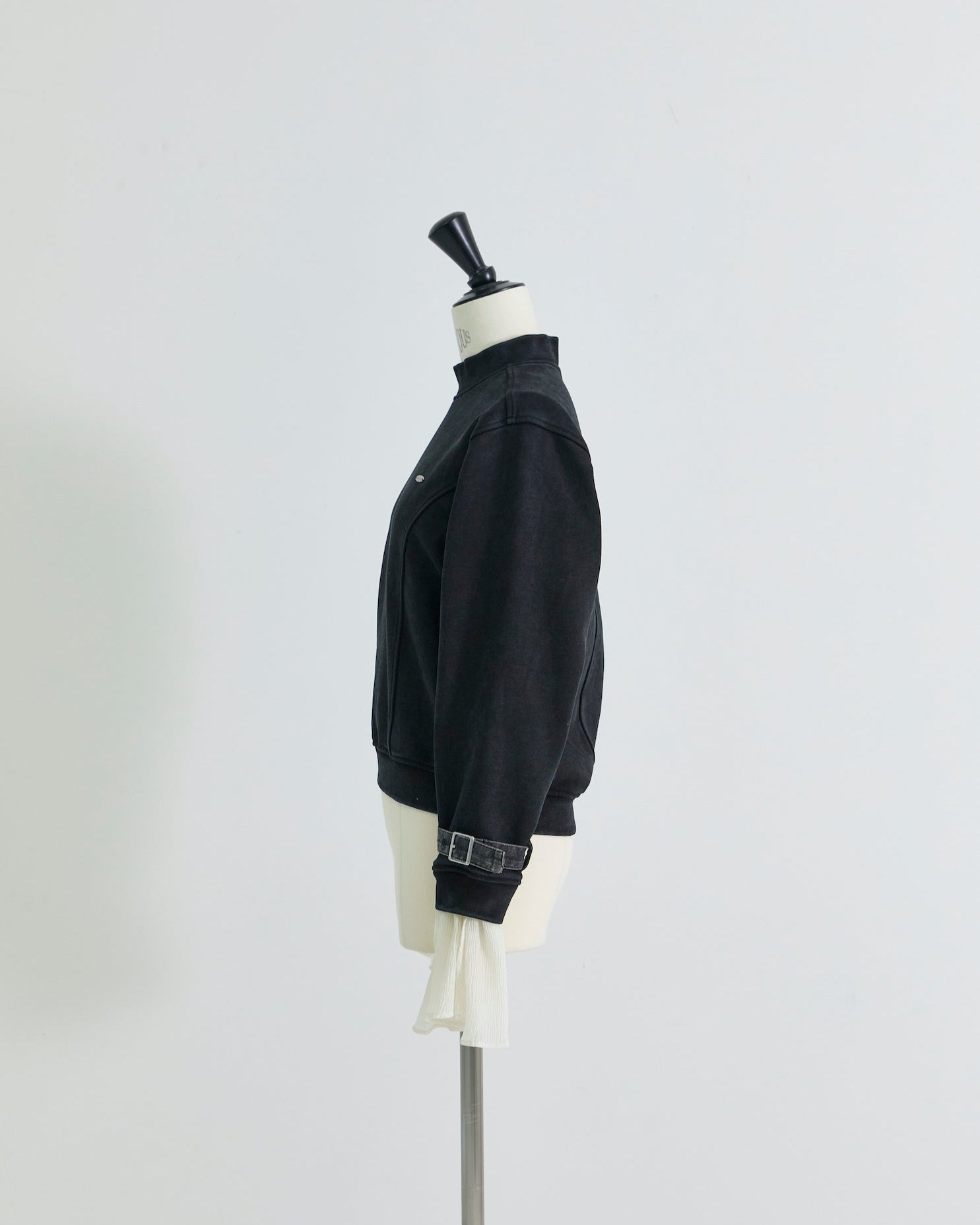 STUDIOUS Special item】cuffs belted pullover Black – tanakadaisuke