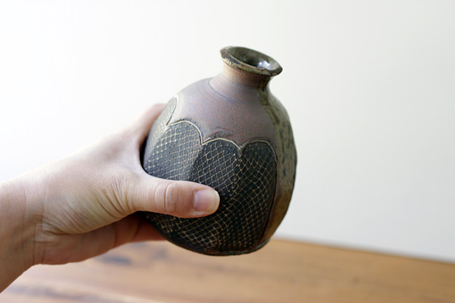 英一窯】徳利/網目象嵌 | 【丹波のイロドリ】丹波焼(陶器)の公式通販