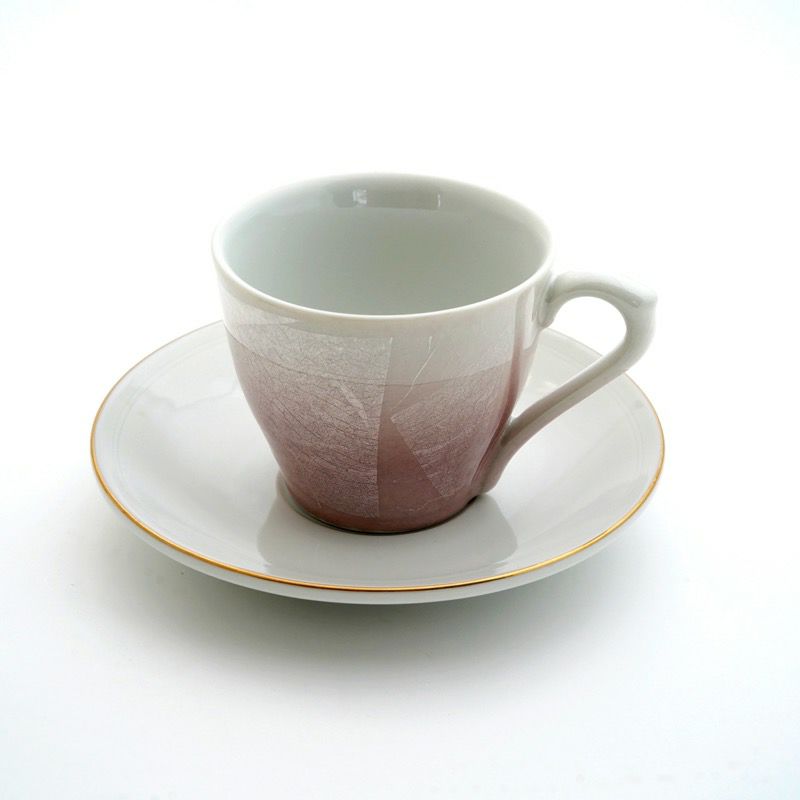 九谷焼 伝統柄 【九谷焼】ペアコーヒー・銀彩〈2組〉 |皿や鉢など和