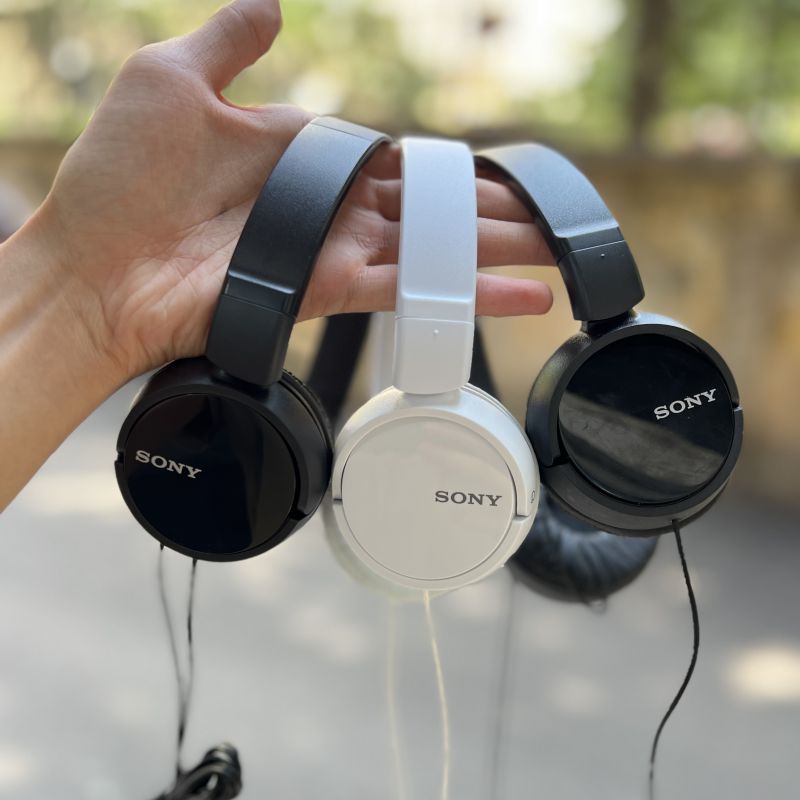 Likenew] Tai nghe chụp tai có mic Sony MDR-ZX110AP chính hãng