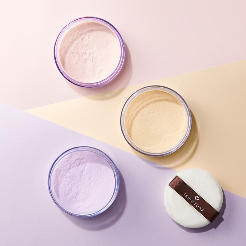 トリニティーライン カラー ルース パウダー 02 ピンクベージュ(17g 02