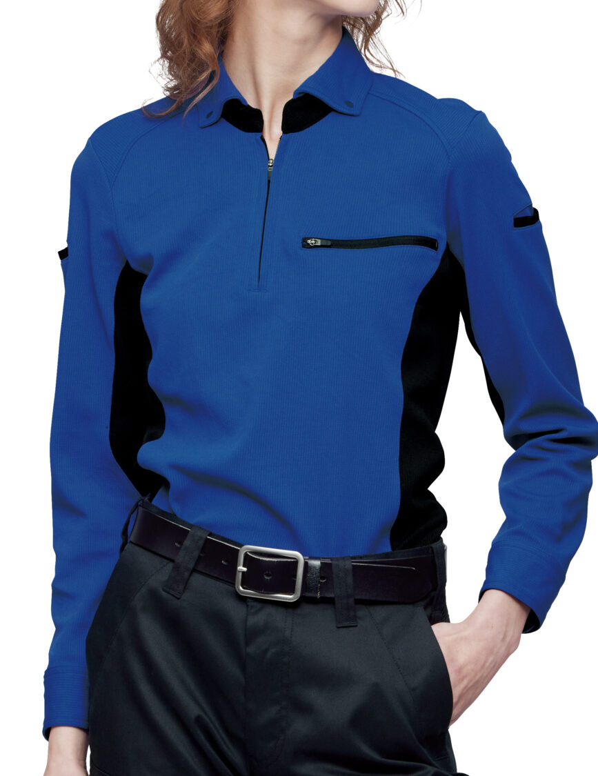 TW-A150 消臭長袖ポロ タカヤワークウェア