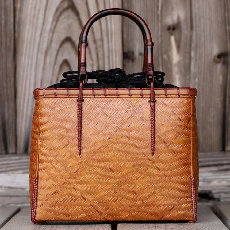 竹手提げかごバッグ | 虎斑竹専門店 竹虎