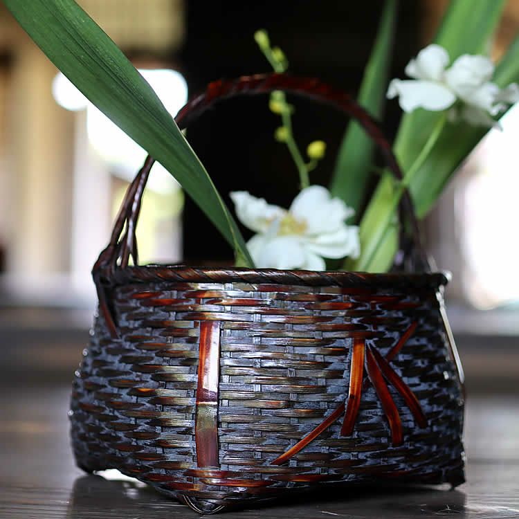 竹籠 / 竹編み籠 / 華道具 / 茶道具 / 竹細工 / 竹工芸 / 花籠 / 花