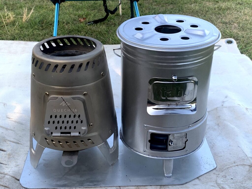 缶ストーブSEとケシュア キャンプウッドストーブの比較 - たき火のよろこび