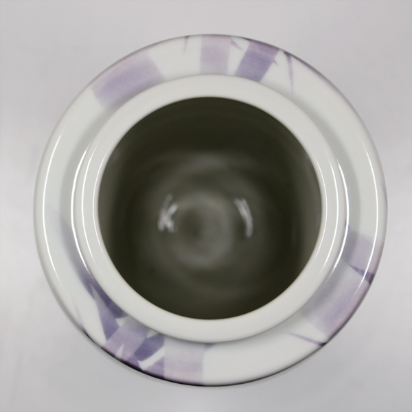 初代真葛香山 宮川香山『紫金彩竹之画花瓶』瀧屋美術 鎌倉 美術品専門店