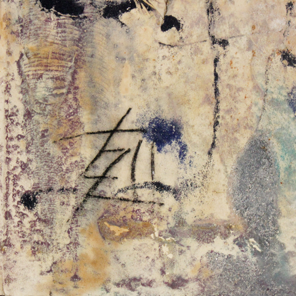 須田剋太 『抽象』 額装 サイン有 - 瀧屋美術 -鎌倉の美術品専門店