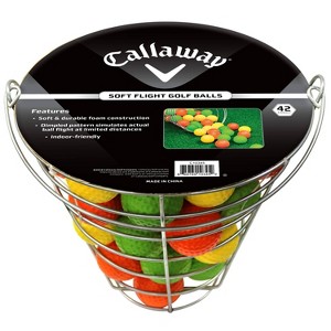 Callaway Assorted Soft Flight Golf Balls in Basket: Foam Practice