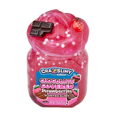 Cra-Z-Slimy Chocolate Covered Strawberries Scented Slime Jar : Target