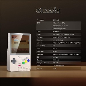 Retroid Pocket Classic Retro Handheld Game Console, 3.92