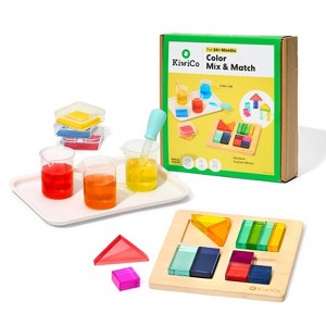 KiwiCo Color Mix & Match Wooden Toy Activity Play Center 24m+