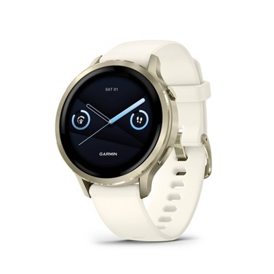 Garmin Venu 3S Smartwatch Ivory and Soft Gold : Target
