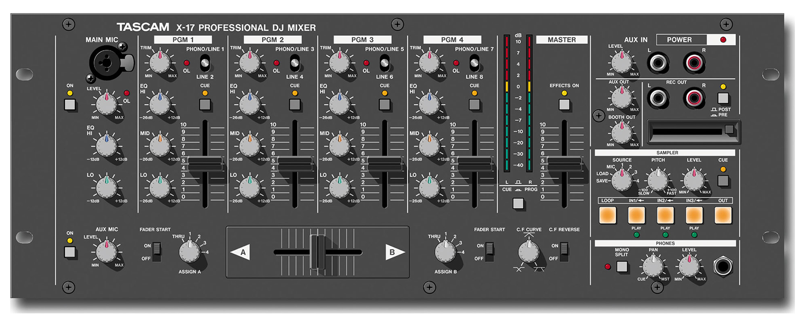 X-17 | DJミキサー | TASCAM (日本)