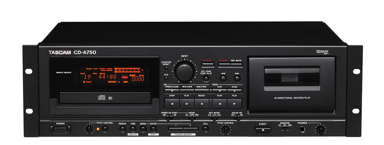 CD-A750 | 業務用CDプレーヤー/カセットデッキ | TASCAM (日本)