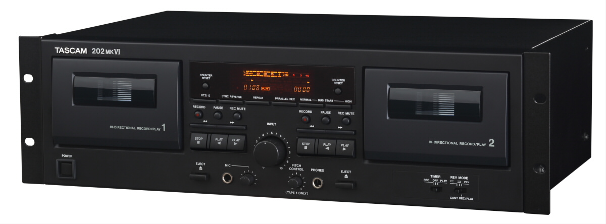 202MKVI | 業務用ダブルオートリバース カセットデッキ | TASCAM (日本)