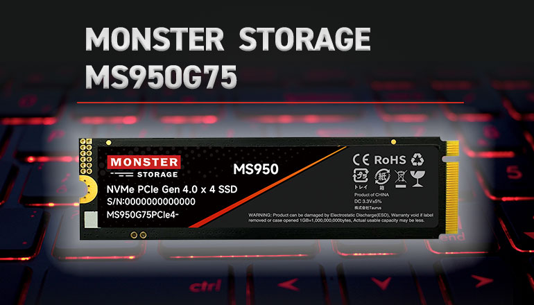 MS950シリーズ｜M.2 2280 PCIe® Gen4 ×4 NVMe SSD - Monster Storage