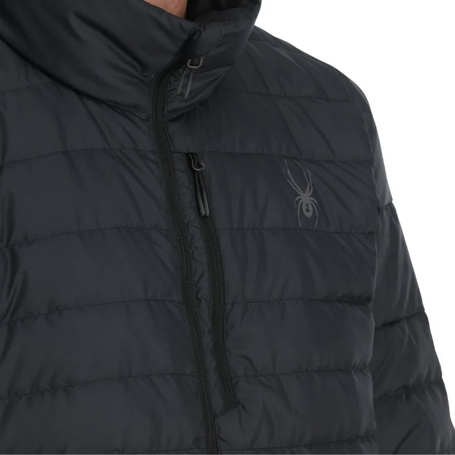 Spyder Men's Zenith Down Jacket - Black - TeamSkiWear | Ski Racing