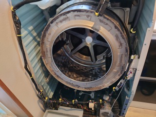 パナソニック、ドラム式洗濯機(NA-VX900B)、川崎市宮前区で分解清掃