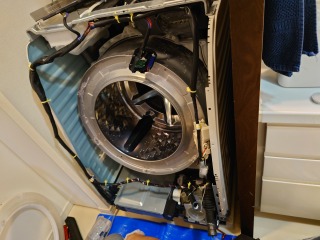 パナソニック、ドラム式洗濯機(NA-VX9900)、川崎市中原区で分解清掃