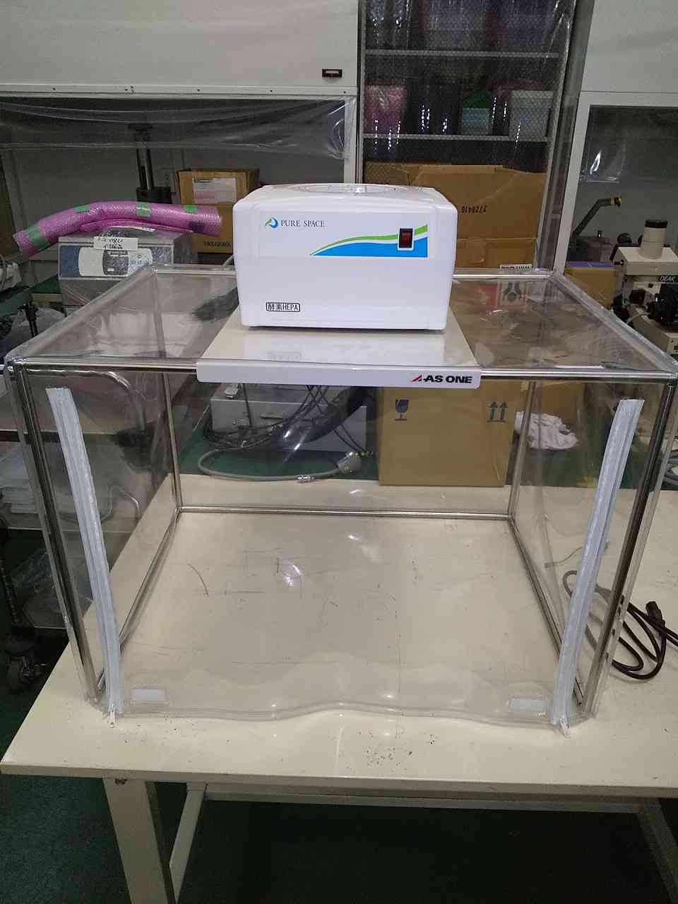 NT0241 / 簡易クリーンブース / ピュアスペース PS01-V / アズワン