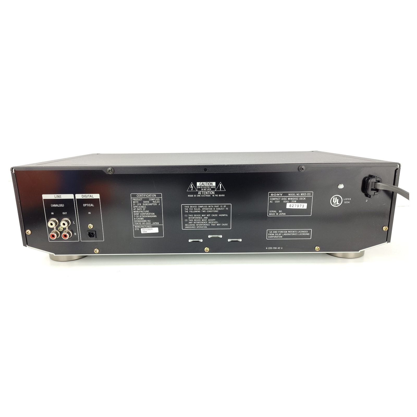 Sony MXD-D3 CD to MiniDisc MD Recorder Player Deck – TekRevolt