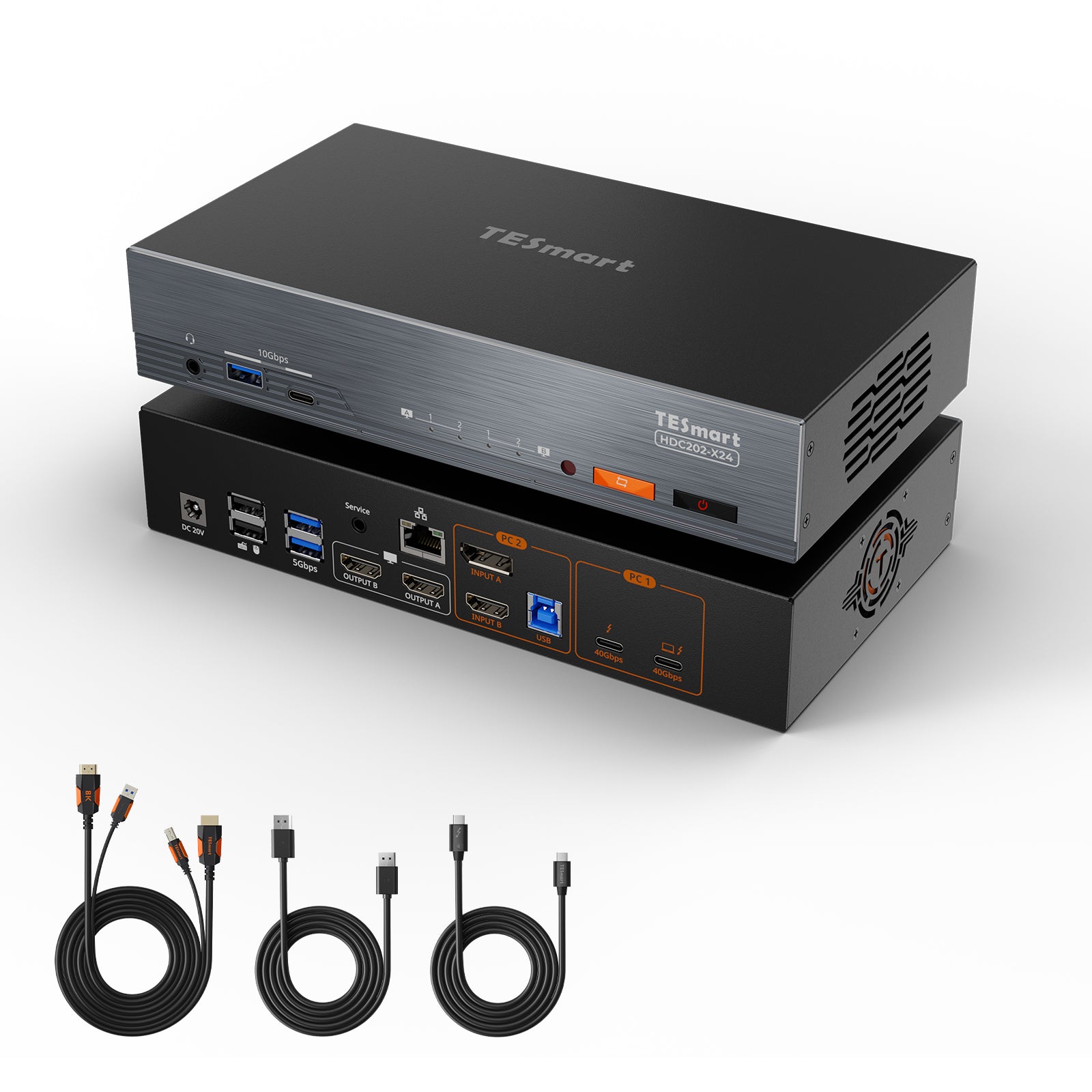 世界初のデュアルモニターThunderbolt™ 4 KVM – ゲーミングおよび