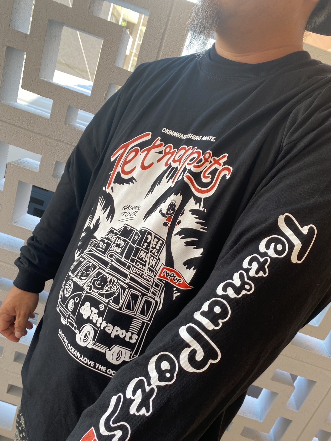 Tetrapots National Tour Long sleeve（粒マスタード安次嶺×Tetrapots