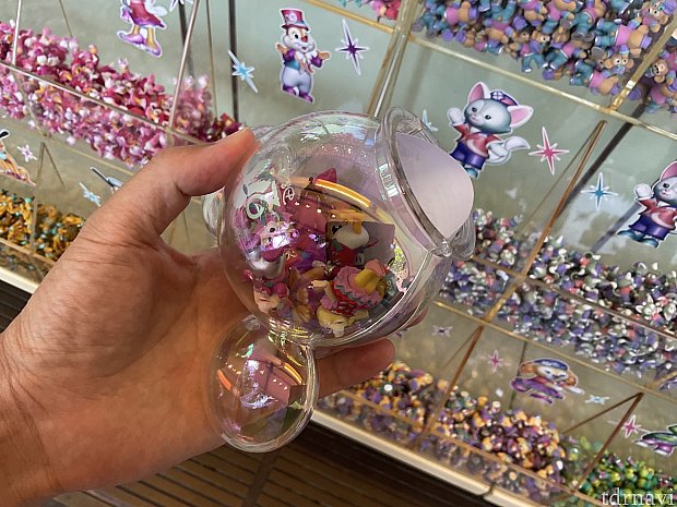 どれだけ入る？香港ディズニーランドの20周年記念ミニフィギュア詰め