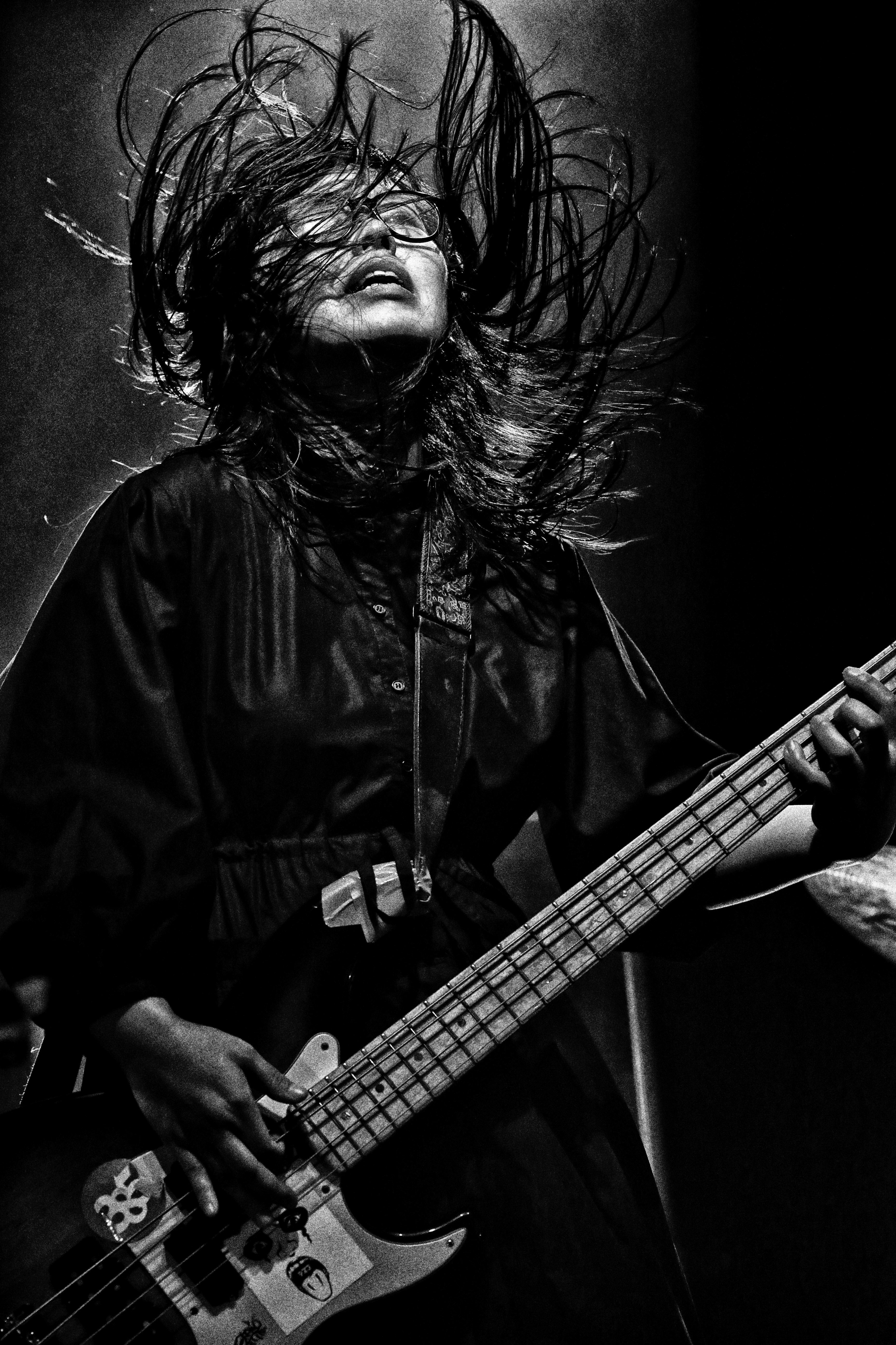 ベース・マガジン×MIYA（ZAZEN BOYS、385）「骸骨さんTシャツ」（長袖