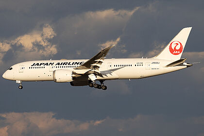 JA833J Japan Airlines Boeing 787-8 Dreamliner | Planespotters.net