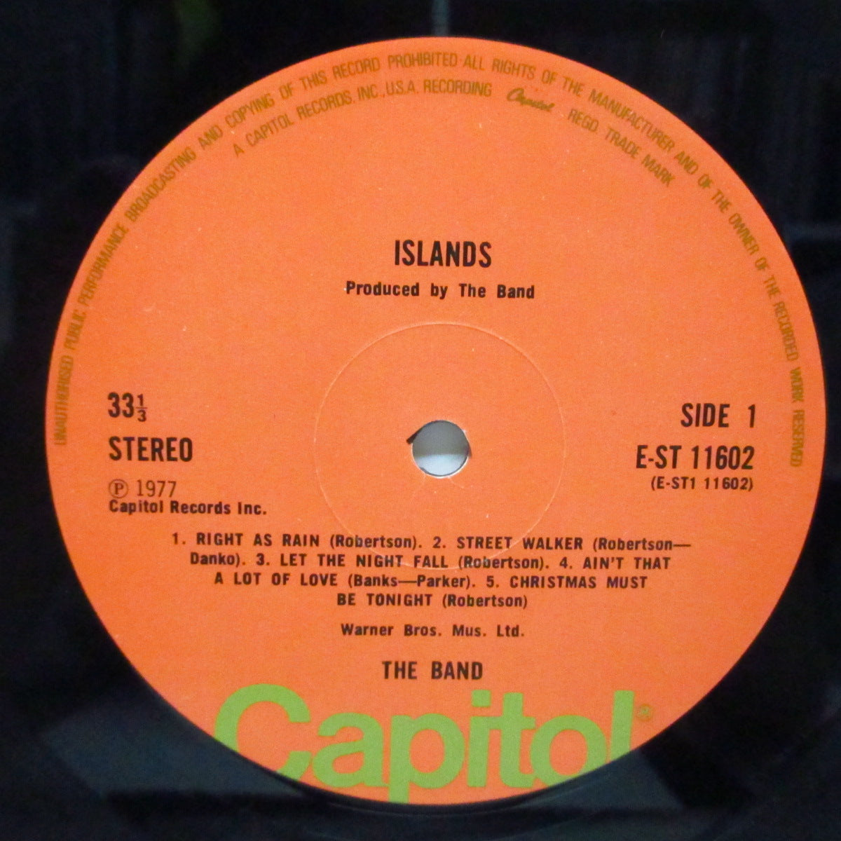 BAND, THE (ザ・バンド) - Islands (UK オリジナル LP)