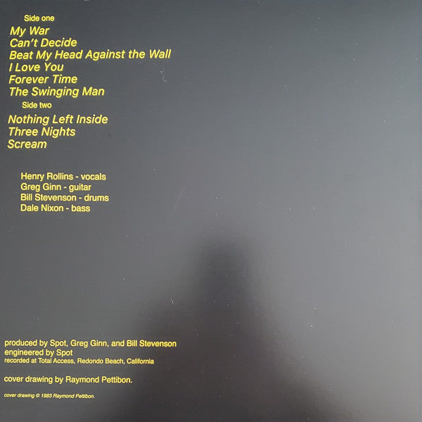 BLACK FLAG (ブラック・フラッグ) - My War (EU 限定リプロ再発 LP