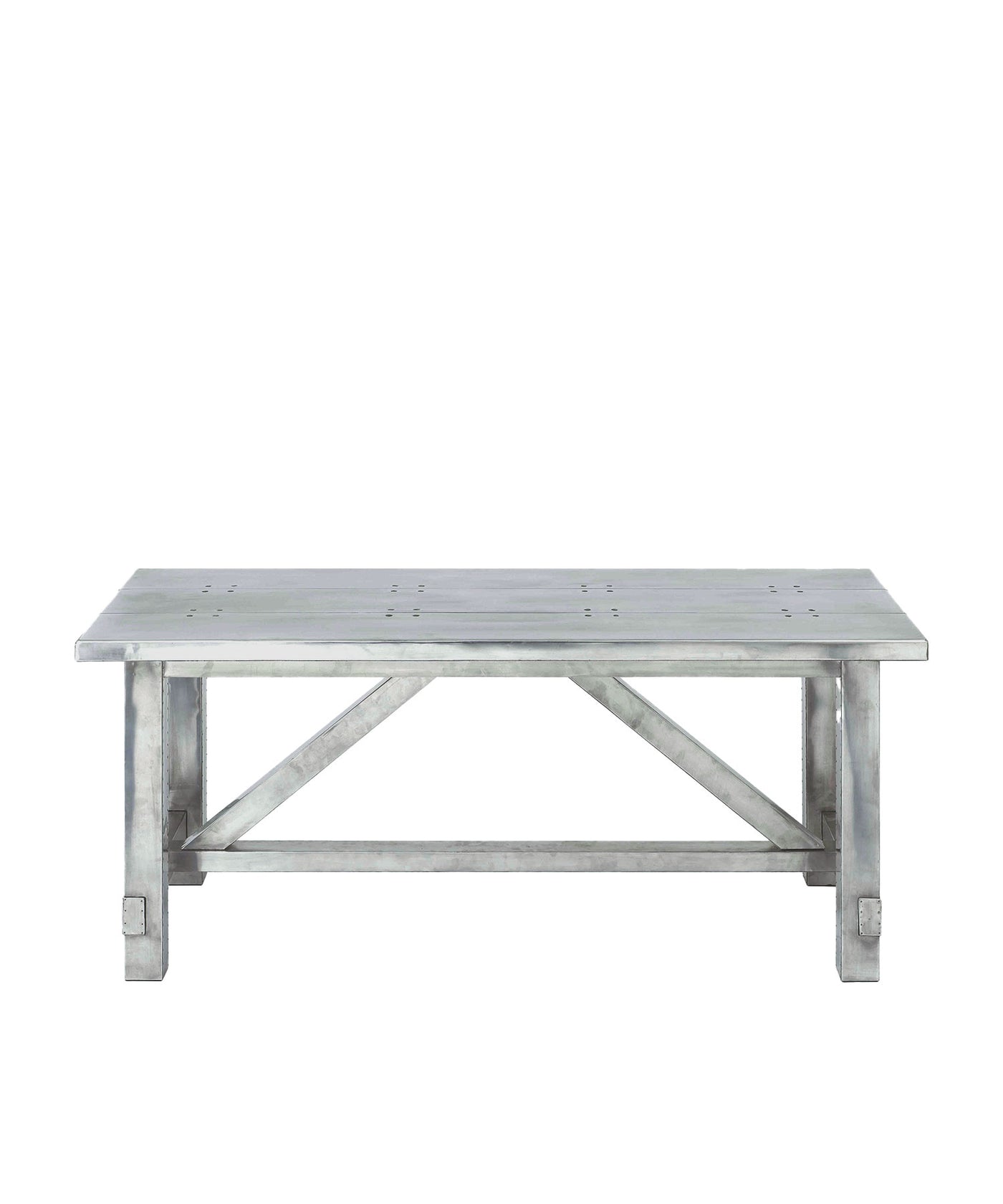 HALO（ハロー）BOSTON DINING TABLE 1800｜ヴィンテージ感あるアルミ製